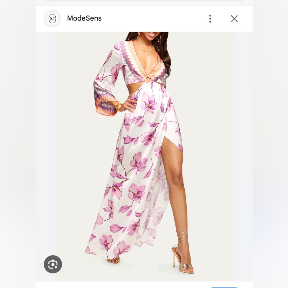 Akila Cutout Maxi Dress In color Guava (Orange)-Mint Condition.